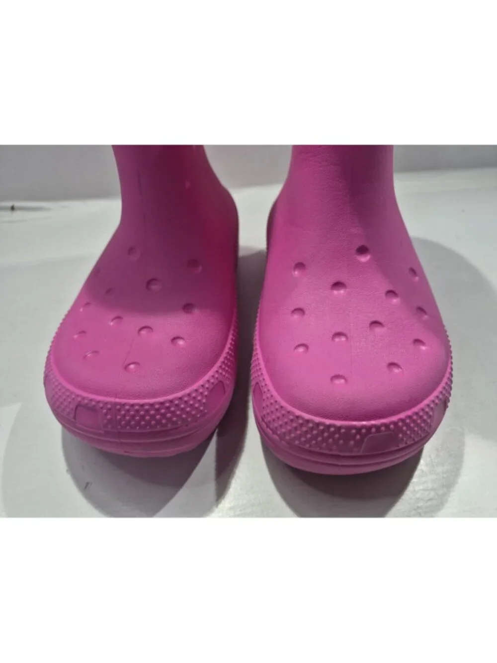 Crocs Classic Boot Girls Size 4Y Pink Pull On Comfort Boots Shoes Style 208544